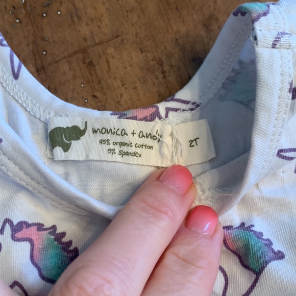 Monica + Andy Unicorn Romper/ Jumpsuit - Picture 2 of 4